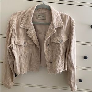 Stradivarius Cropped Corduroy Jacket